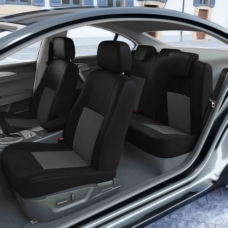 Housse siège auto Fiat PANDA - Compatible Airbag, Isofix - Lovecar