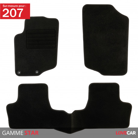 Housse de siège sur mesure Twin Zip pour Peugeot 207, Peugeot 207+
