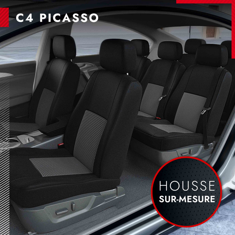 Tapis de coffre voiture pour Citroen C4 Grand Picasso II á partir de 2013