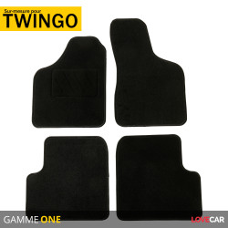 Tapis auto Renault Twingo 1 - caoutchouc, moquette - Lovecar