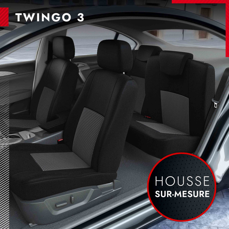 Housse Siege Auto 2 Pièces Pour Twingo 3 Housses De