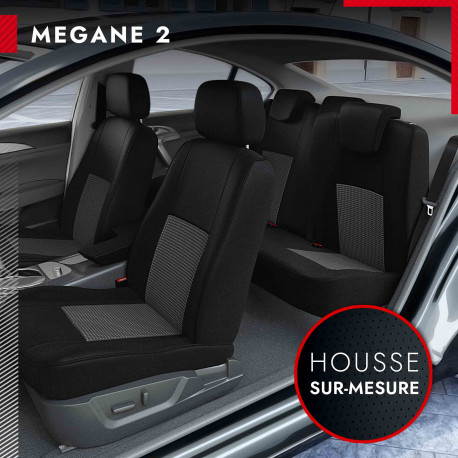 Housse siège auto Renault MEGANE 2 - Compatible Airbag, Isofix