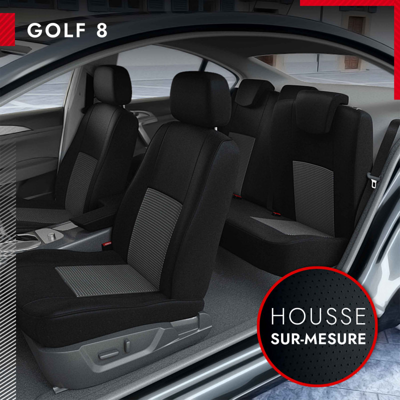 Housses sièges voiture Volkswagen Golf 8 en alcantara
